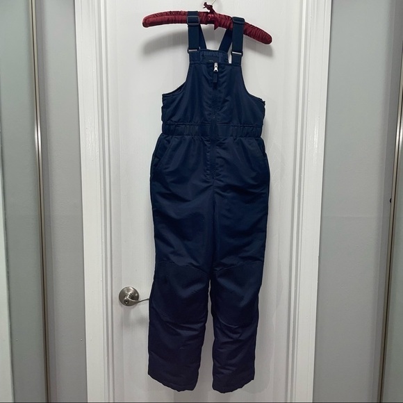 Faded Glory Pants Snow Winter Bib Insulated Padded Adjustable straps Zipper Top - Picture 1 of 6